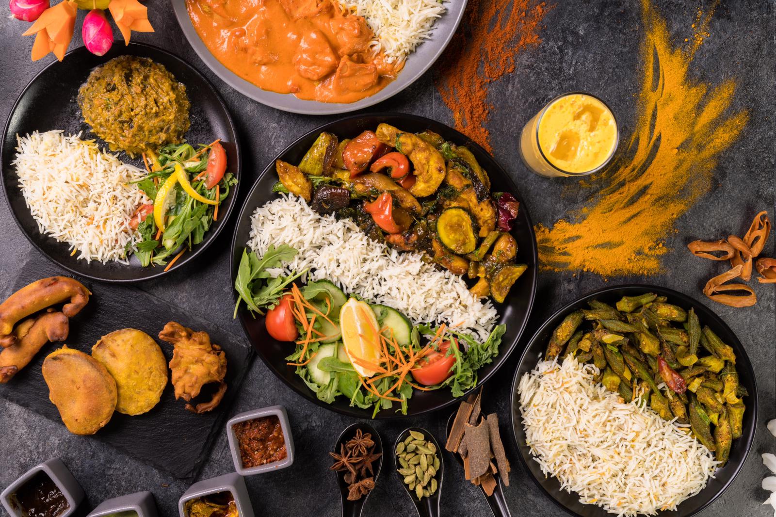 Nourriture du restaurant Khanda (assiettes)